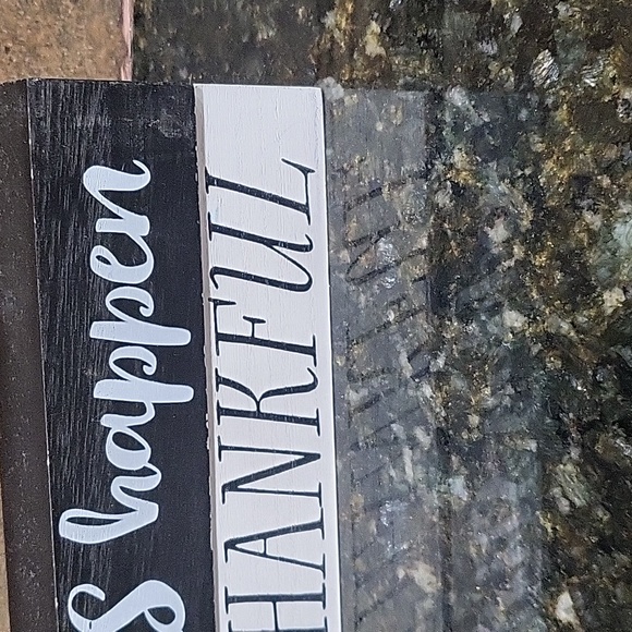 Blessed and Thankful, Make your Dreams Happen 2 Wooden Signs 18" x 2" - Picture 5 of 7